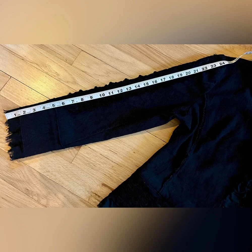 Studio Y Black Ruffled Blazer - Picture 4 of 5